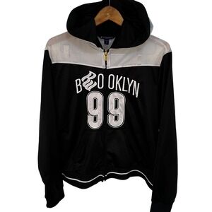 Rocawear Brooklyn 99 Full‎ Zip Hoodie Jacket Mens 1X Black White
